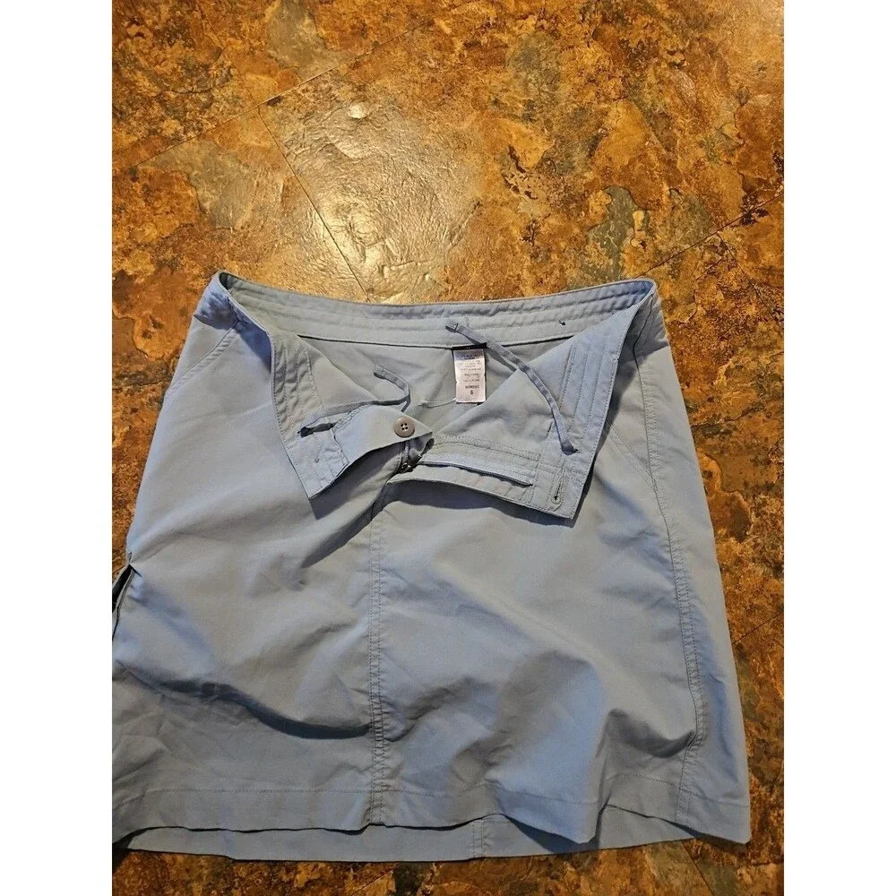 Patagonia Skirt Skort Womens 6 Gray Shorts Cargo Pockets Tennis Pickleball (1072